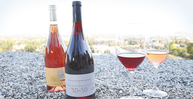 Current offerings from The 50 by 50, Gerald Casale’s new winery, includes 2012 Sonoma Coast Pinot Noir and 2013 Sonoma Coast Rosé of Pinot Noir.