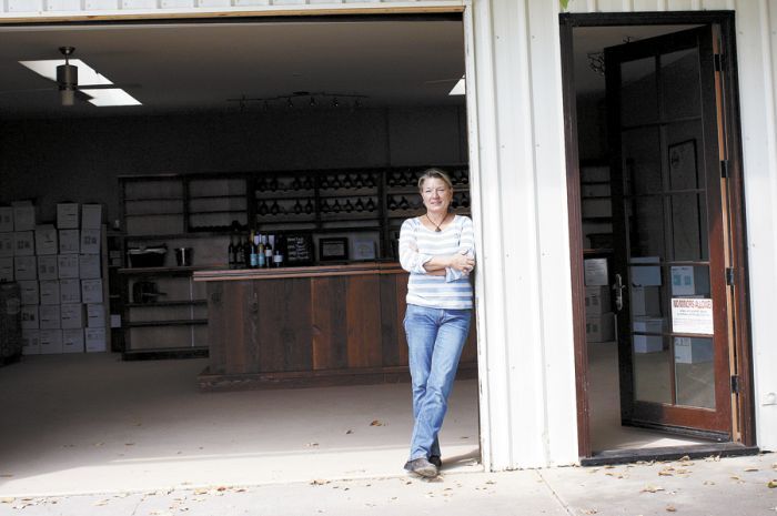 Linda Donovan inside her new tasting room at Valley View Orchard.