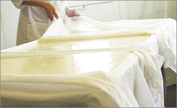Portland Creamery&rsquo;s Liz Alvis makes ch&egrave;vre.