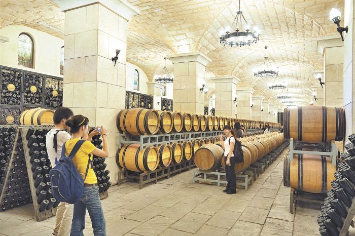 Chateau Sun God winery owned by China Great Wall Wine Co., Ltd., located in Shacheng, Hualien County, Hebei Province, China. Photo by Jānis Miglavs.