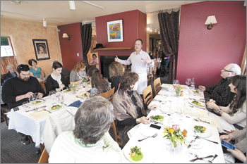 Tina&rsquo;s co-owner David Bergen describes the healthy gourmet-focus. Photos by Marcus Larson