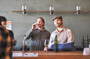 Chris Wishart (left) and Ryan Sharp recently opened ENSO Winery & Tasting Lounge in Portland. Photo by Devon Duncan.