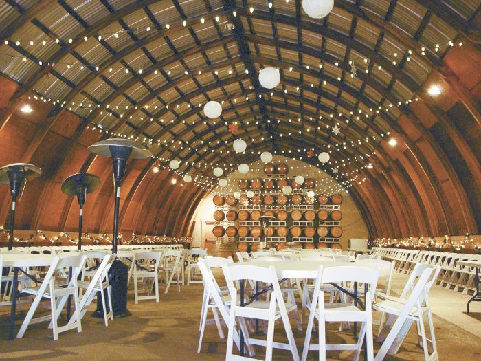 Pyrenees’ barrel room was finished by Dietz. Photo by Jade Helm.