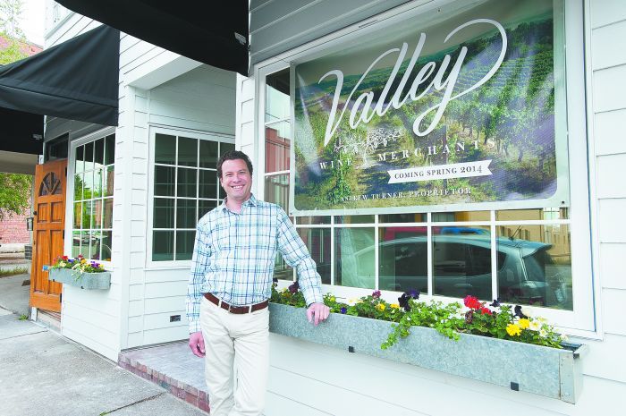 Andrew Turner, proprietor of Valley Wine Merchants, located in downtown Newberg.